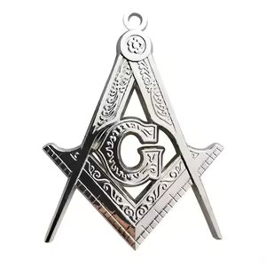 Médaillon Équerre et Compas Argent